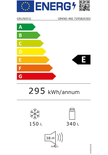 Grundig GPKND 490 490 L Duo-No Frost Alttan Donduruculu Buzdolabı Beyaz