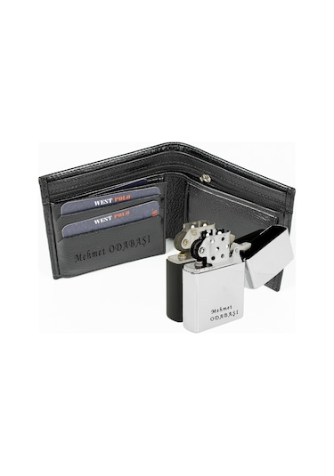 Westpolol Hakiki Deri Isme Özel Erkek Cüzdan