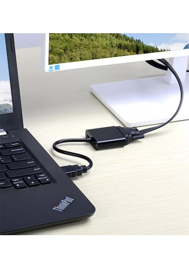 Batcell HDMI To VGA Dönüştürücü Çevirici Ekran Görüntü Aktarıcı Monitör Kablo