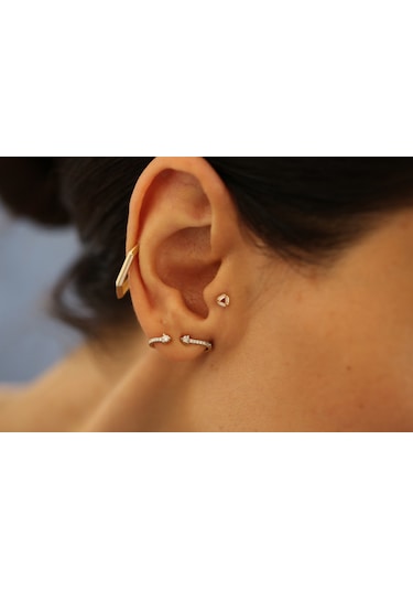 Reis T10518 Dia Earcing Altın