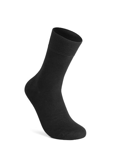 Elchee Wear Organik Bambu Kadın Siyah Çorap 4 Çift Siyah