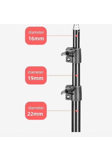 Tenfowee Siyah Projeksiyon Tripodu, Telefon Ve Kamera İçin Fotoğraf/canlı Yayın Ayaklığı, Işık Tutucu, 1/4" Vida Bağlantısı, 1.6m Maksimum Yükseklik