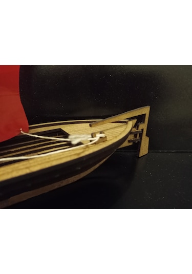 TLR hobi 3d Balıkcı Teknesi Lazer Kesim Ahşap Maket