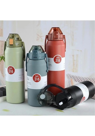 Kişiselleştirilebilir Soğuk Tutması İçin Özel 316l Termos Siyah Siyah