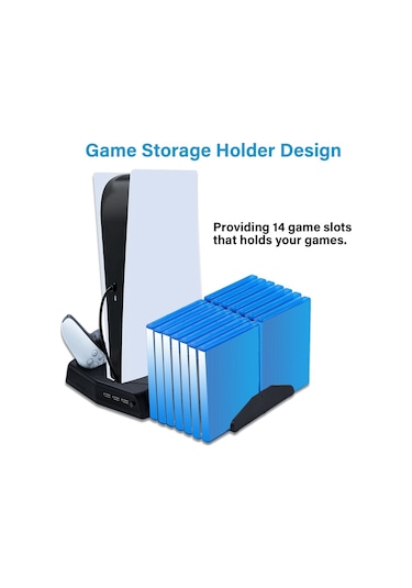 Sony Ps5 Kjh Çok Fonksiyonlu Konsol Fanli Şarj Stand