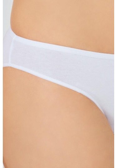Basic Pamuklu Kadın Bikini Külot 3'lü Paket - 4 Çok Renkli 3
