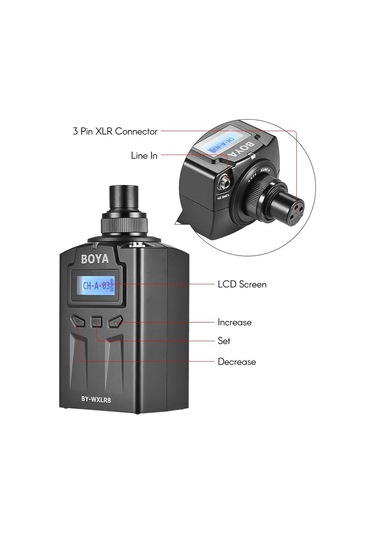 Boya Xlr8 Kablosuz Mikrofon Vericisi. Transmitter