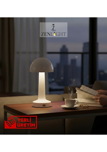 Zenlight Mantar Masa Lambası 320-6 Beyaz
