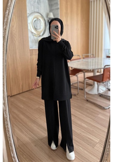 Arlena Premium Rayon Takım - Siyah Siyah