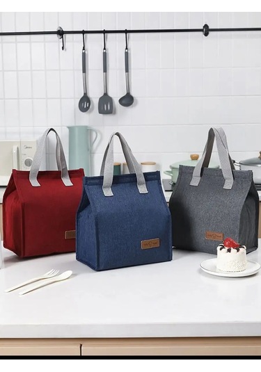 Perstika Bags Dantel Çıkartmalı Kırmızı Öğle Yemeği Termo Çantası 167986043 Kırmızı