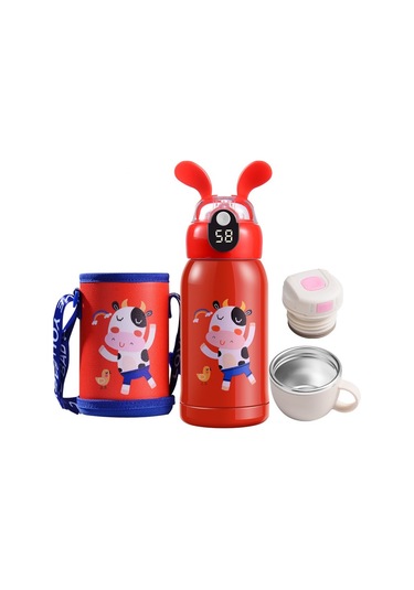 Dinosaurs Çocuklar Için Paslanmaz Çelik Termos Altın