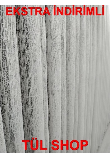 Tül Perde Spor Desenli Örme Tül Uygun Fiyatlı Ütü Sevmez Tül (309013537)