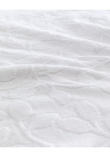 Chantal Tek Kişilik Yatak Örtüsü 8684427016947 Beyaz