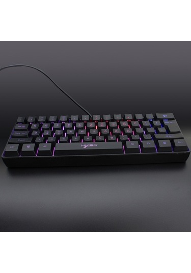 Dancemonkey Kablolu Oyun Klavyesi Rgb Streamer Kablolu Klavye 61 Tuşlu Oyun Klavyesi Oyun/ofis Siyah Siyah, Kablosuz Modda Kullanılabilir,