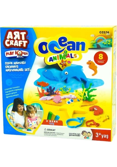 Dede Oyun Hamuru Okyanus Hayvanları Seti.