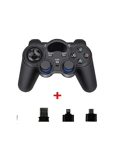 2.4g Wireless Gamepad Kablosuz Oyun Kolu Pc Ps3 Tv Box Android