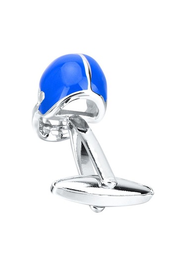 Dolıty Mavi Pirinç Beyzbol Şapkası Kask Kol Düğmeleri Erkek Mavi Çok Renkli