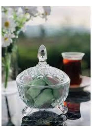 Kristal Şekerlik Desenli Ayaklı Royaleks-81196 Renkli