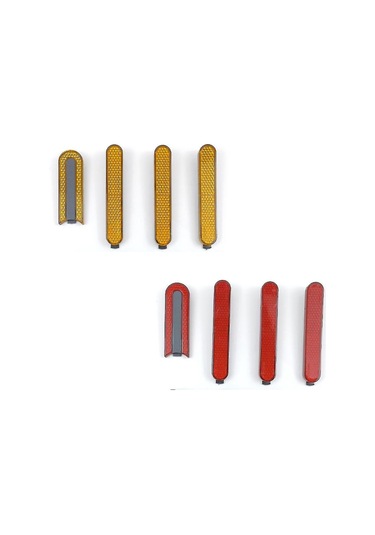 Konesam M365/1s/pro/pro2 Elektrikli Scooter İçin Abs 4'lü Reflektif Tekerlek Kapakları - Dekoratif Ve Koruyucu Fonksiyonlu, Kolay Kurulum