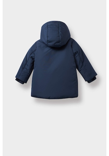 Defacto Erkek Bebek Su Geçirmez Kapüşonlu Pelüş Astar Mont A2211a525wnnv256 Lacivert