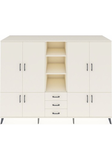 Kronos Dolap 11 Raflı 3 Çekmeceli 8 Kapaklı 220x59x163 Aytaşı-ayt Aytaşı-aytaşı