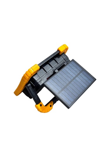 Lambada Solar 12v Cob Ledli El Projektörü Güneş Enerjili-şarjlı Usb Çıkışlı Su Geçirmez