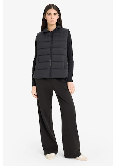 Defacto Su Geçirmez Fermuarlı Şişme Yelek E8587ax25aubk27 Siyah