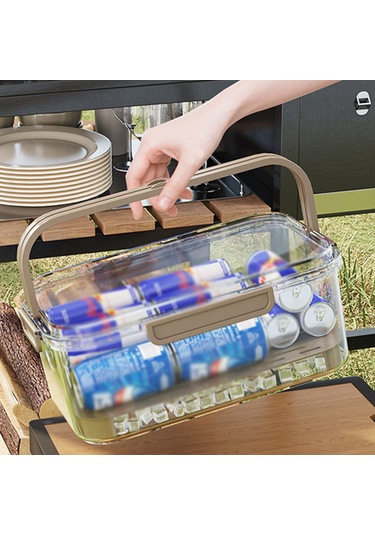 Dianziye Yiyecek Dereceli Stackable Buzdolabı Depolama Kutusu, Su Filtreleme Tabanlı Taze Saklama, Yeşil Sebze-meyve-et Organizatörü Yeşil