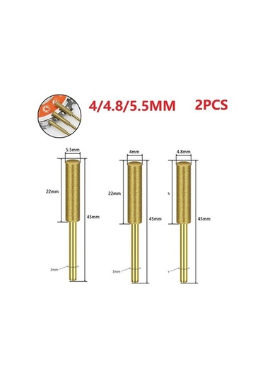 Trendooze Zincir Testere Testere İçin Elmas Dişlerini Bileyici Bilemek Aksesuarları 4mm Vd