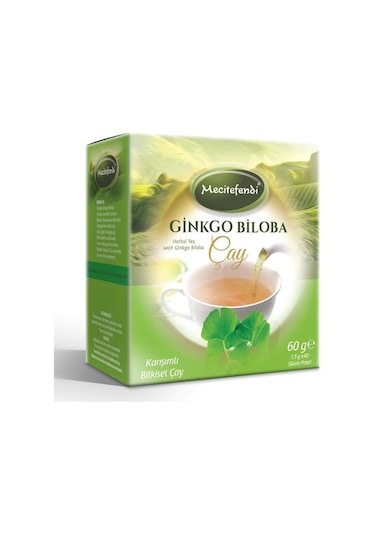 Mecitefendi Ginkgo Biloba Karışımlı Bitkisel Süzen Poşet Çay 40 x 1.5 G
