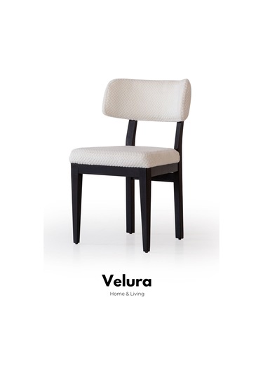 Alora Yemek Odası Takımı Yemek Masası + 4 Adet Sandalye Siyah