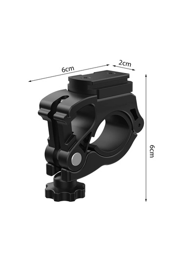 Bisiklet Lambası Montaj Braketi - 0,86-1,39 İnç Bisiklet Gidonlarına Uygun Siyah