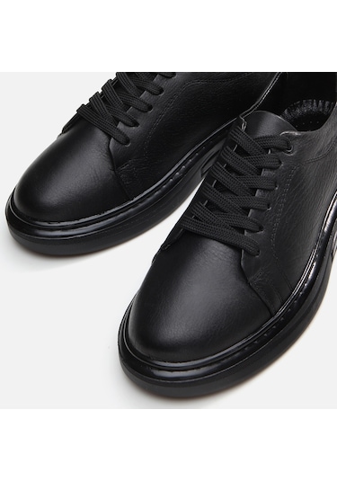 Hotiç Hakiki Deri Siyah Kadın Spor Ayakkabı 01ayh294550a100 Siyah