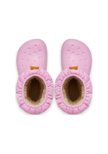 Crocs 207683 Classic Neo Puff Boot T Pembe Çocuk Bot Pembe