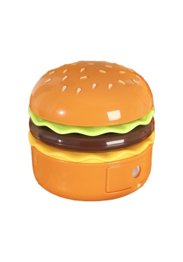 Vkemall Usb Şarjlı Sarı Burger Figürlü Masaüstü Işık, Fonksiyonel Stüdyo/ev Dekoratif Gece Lambası Hediyelik Sari