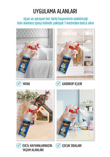 Chrysamed İnsektisitt Max Böcek İlacı 2 L + Trigger İlaçlama Tabancası