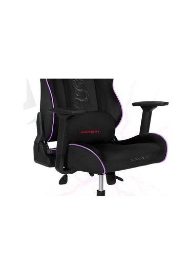 Rio Balerion Terletmez Kadife Kumaş Siyah Gaming Oyuncu Koltuğu - 26 Siyah