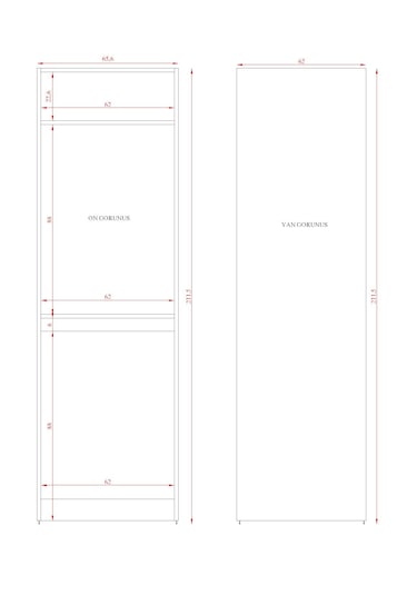 Mdf Çamaşır Makinesi Ve Kurutma Makinesi Dolabı Lake Panjur Kapak Beyaz