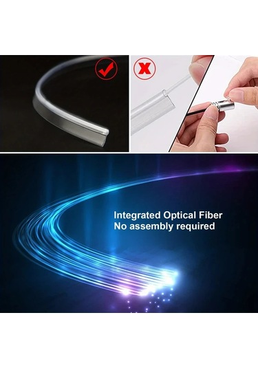 Xuweiwei Kablosuz Uygulama 6sı 1 Arada 8m Rgb Araba Led Şerit Işıkları Uzaktan Kumandalı 16 Milyon Renkli Müzik Senkronize Ortam Aydınlatma Kitleri