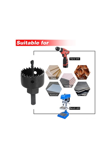 Qingmipy M42 Çelik Delik Açıcı Seti 6 Parça - Metal, Ahşap, Plasterboard, Pvc Ve Plastik İçin Hızlı Temiz Kesim, Siyah