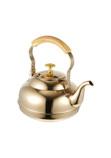 Basit Tasarım Paslanmaz Çelik Çaydanlık 1l Kapasite Tealeaaves Sünleşen Mutfak Çay Su Isıtıcısı Çelik