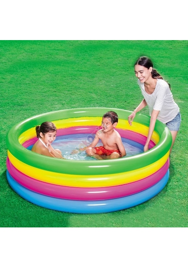 Bestway Şişme Çocuk Havuzu 157cm Çap 51117 Çok Renkli