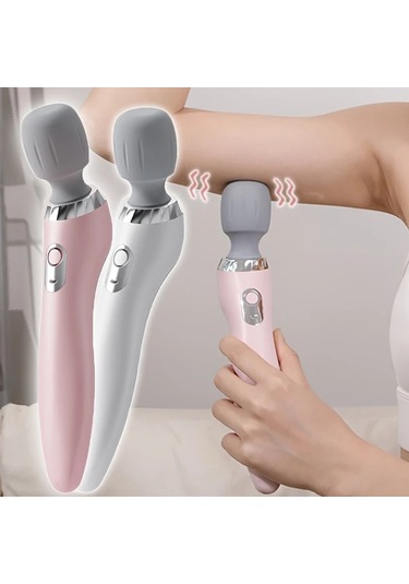 Xuweiwei Pembe Taşınabilir Usb Şarjlı Boyun Sırt Bel Bacak Ayak Masaj Aleti Pembe
