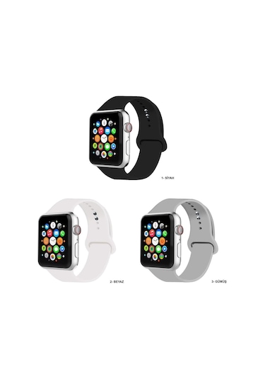 Apple Uyumlu Watch Kordon 3 4 5 6 Se 7 Seri 38 40 41 42 44 45 MM Kordon