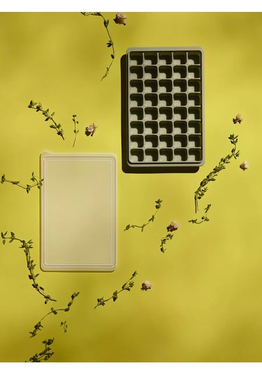 Smart Solutions Silikon Kare Buz Kalıbı Ice Cubes 232311047 Kaolin