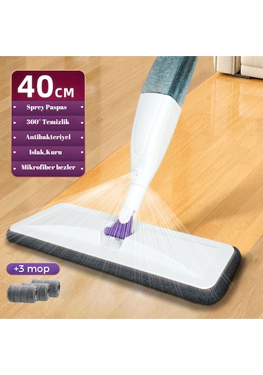 Altron Sprey Mop 3 Adet Mikrofiber Mop Paspas Su Deterjan Püskürt