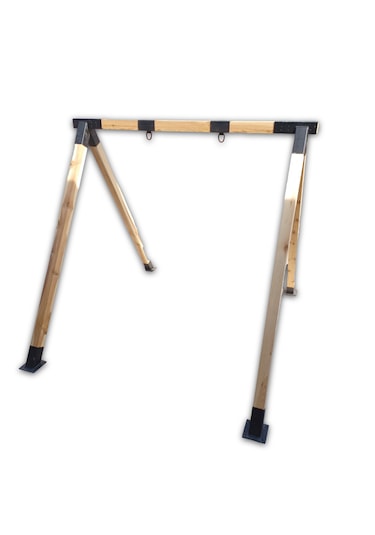 Salıncak Elemanları Demir Bağlantı 8x8cm Kancalar Hamak Bahçe Siyah