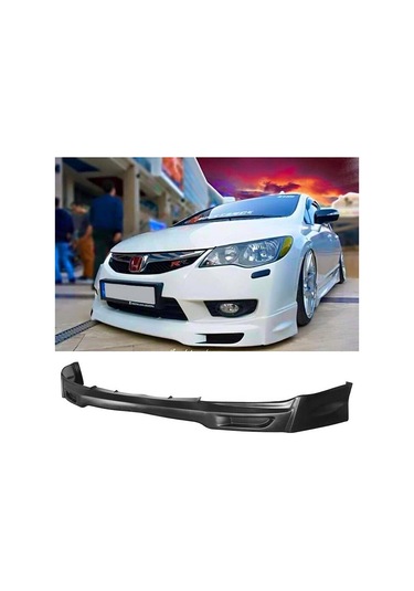 Honda Civic Fd6 Makyajlı Kasa Mugen Ön Ek Karlık Plastik Mat Siyah 2009 2010 2011
