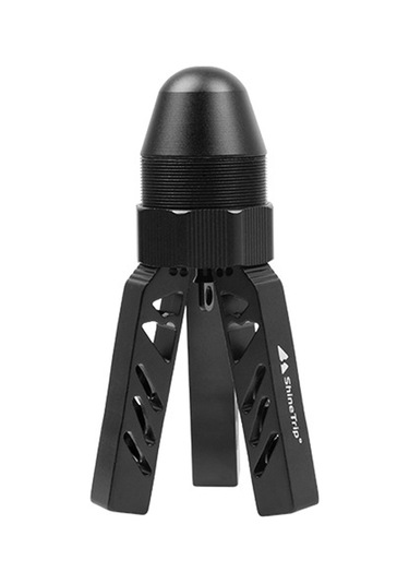 Lemestar Kamp Tenteği İçin Alüminyum Çift Fonksiyonlu Ayağa Kaldırıcı - Tente Stabilitesi Ve Işık/kamera Tutucu Tripod Siyah