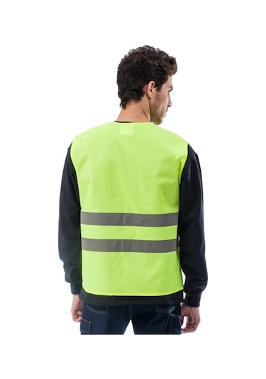 Ikaz Yeleği Sarı Işçi Tip Ikaz Yeleği
